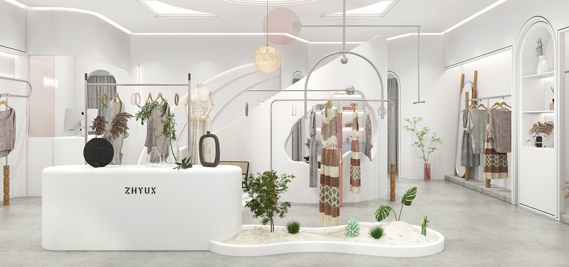 店面設(shè)計(jì)-女士服裝店怎樣設(shè)計(jì)才能比較均衡呢？